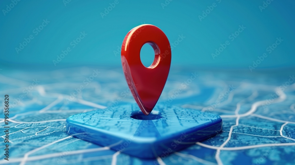 Close-Up of Location Marker with a Simple Background: Pinpointing Your Location with Advanced Technology and The Journey Through Digital Mapping - An Abstract Representation Close-Up of Location Marker with a Simple Background: Pinpointing Your Location with Advanced Technology and The Journey Through Digital Mapping - An Abstract Representation