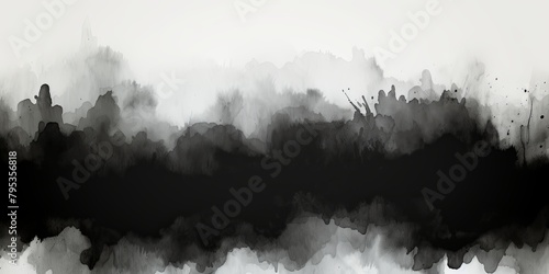 Black watercolor background texture soft abstract illustration blank empty with copy space for product design or text copyspace mock-up 