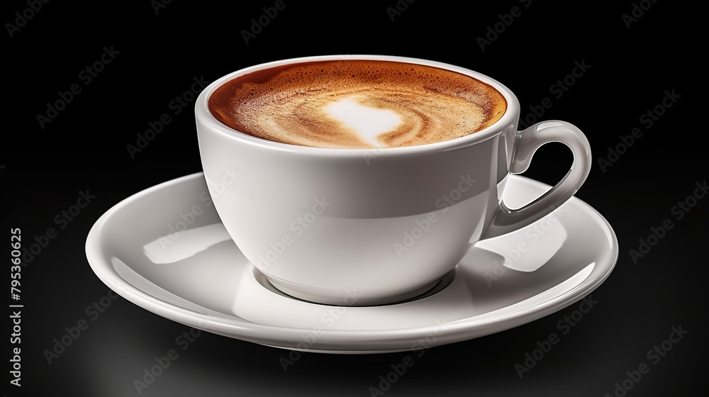 Cup of warm espresso isolated on black background. Cup of warm espresso isolated on black background.