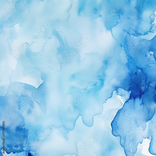 Blue watercolor background texture soft abstract illustration blank empty with copy space 