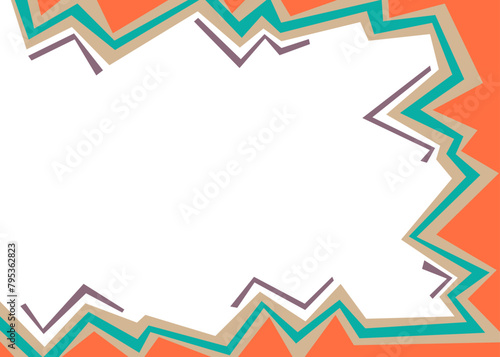 Abstract background with zigzag line pattern and with some copy space area