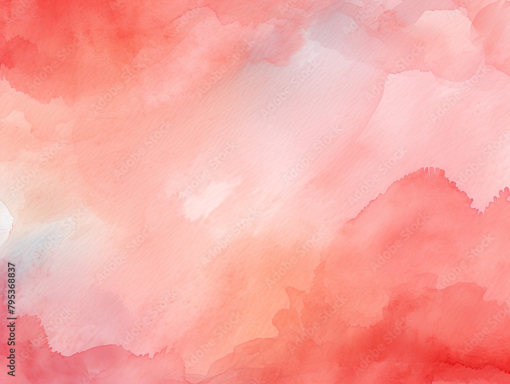 Coral watercolor background texture soft abstract illustration blank empty with copy space for product design or text copyspace mock-up