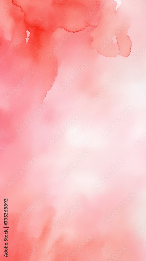 Coral watercolor background texture soft abstract illustration blank empty with copy space 