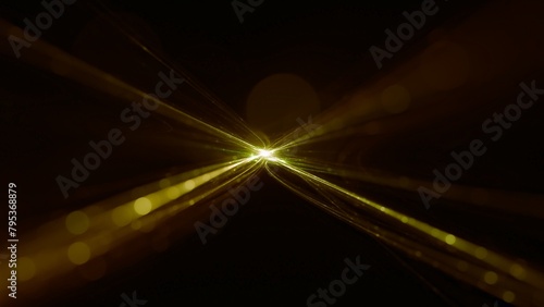 Wallpaper Mural energievoll leuchtender dynamischer Lichtschweif, heller Stern, Weltall, Universum, Energie, Strom, Stärke, kraftvoll, schnelles Internet, Licht, Technologie, Wissenschaft, goldgelb, schwarz Torontodigital.ca