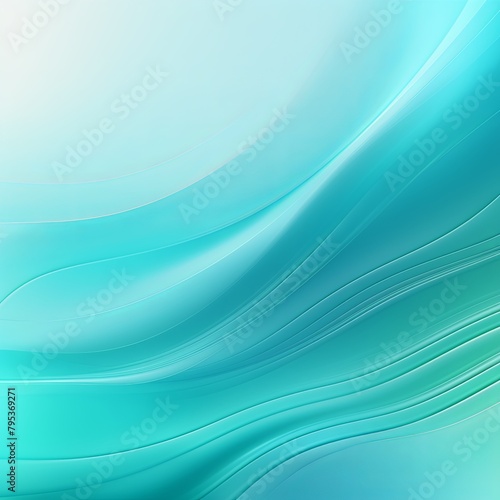 Cyan abstract nature blurred background gradient backdrop. Ecology concept for your graphic design, banner or poster blank empty with copy space 