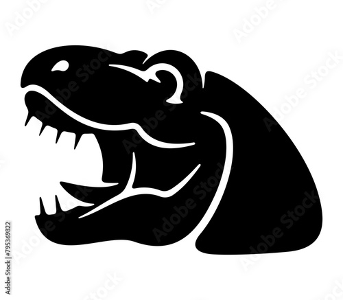 Fotografía Tyrannosaurus rex head, dinosaur and prehistoric animal