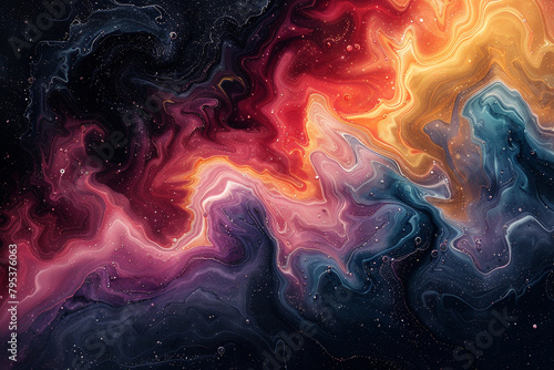 Chaotic swirls of color erupting from a digital abyss, spiraling outward in a frenzy of abstract expression.