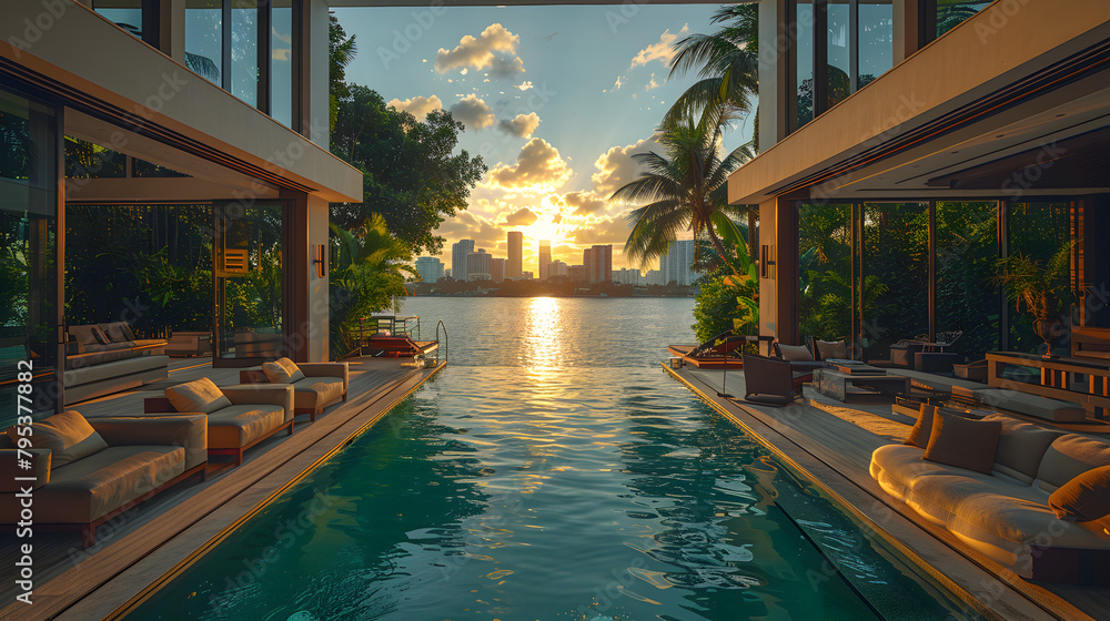 Fototapeta premium a Miami Billionaire mansion