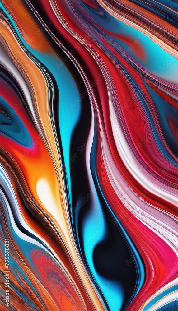 Abstract swirl of colors blending different shades to create a dynamic and vibrant image Abstract swirl of colors blending different shades to create a dynamic and vibrant image