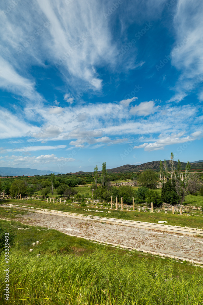 Stadium in Aphrodisias ancient city in Aydin, Turkey. High quality photo