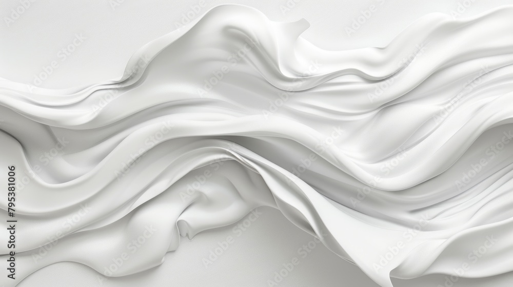 A subtle white-on-white background evoking fluidity, ease, and flow.