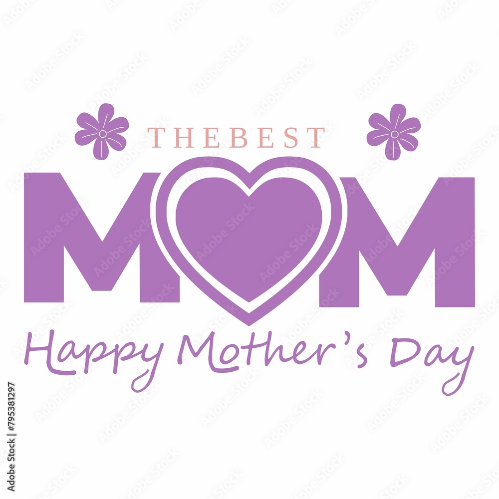 Happy Mothers Day lettering. Handmade calligraphy vector illustration design . Mother's day card background, 12 May special illustration greeting cards design or logo concept.