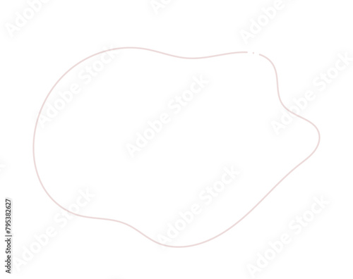 手描きの抽象的な形の線 - シンプルでおしゃれなフレーム･装飾の素材 - organic shape