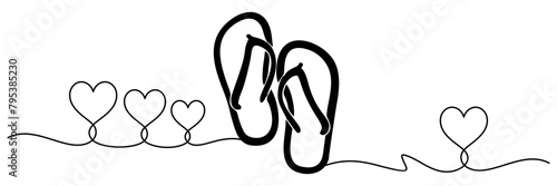 a pair of flip-flops