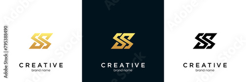 letter s ss logo design