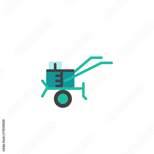 Cultivator flat icon