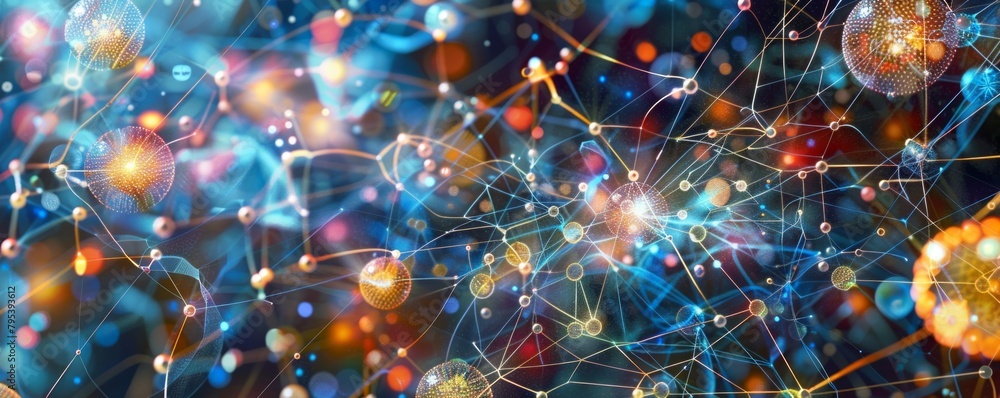Web of lights: decentralization's power combines clusters, creating dynamic, vibrant complexity. Web of lights: decentralization's power combines clusters, creating dynamic, vibrant complexity.