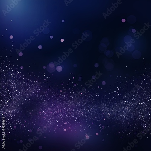 Indigo banner dark bokeh particles glitter awards dust gradient abstract background