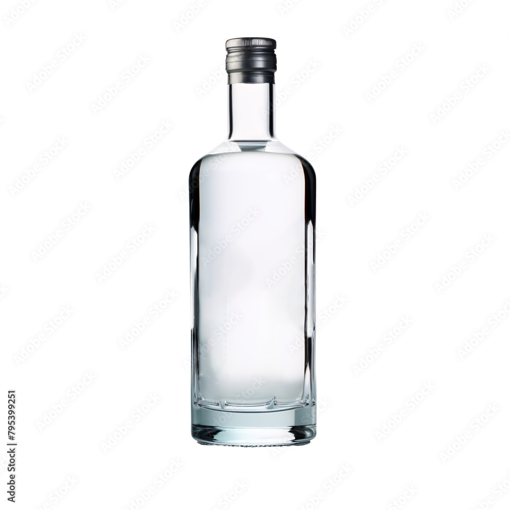 a clear bottle of liquid a clear bottle of liquid