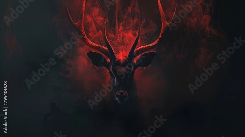 Beautiful antelope background graphic design
