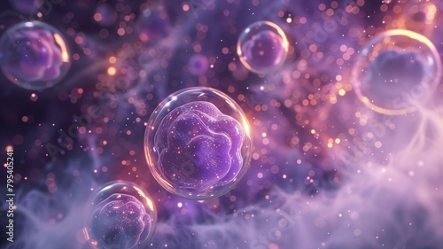 Wallpaper Mural In a realm of pure luminescence, embryonic stem cells form a mesmerizing tapestry of life.

 Torontodigital.ca