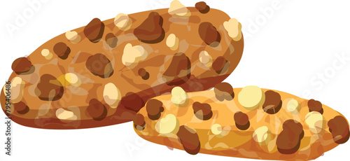 Homemade cookies icon cartoon vector. Dessert snack. Bake tasty