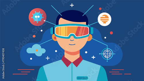 In a clinical trial a participant wears a pair of smart glasses that use advanced imaging technology to detect and visualize pain signals in the brain.