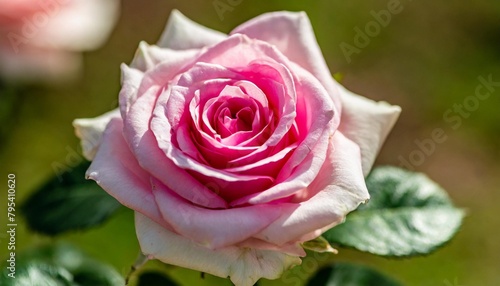 perfect for blogging a macro shot of a pink rose against a defocused backdrop generative ai