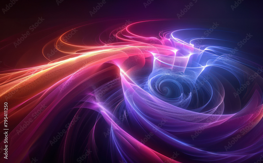 Vibrant Swirl of Colors