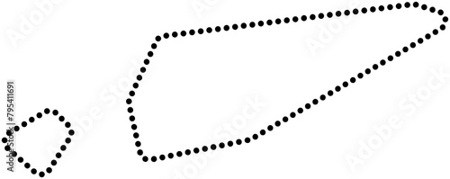 dot line drawing of timor-leste map. photo