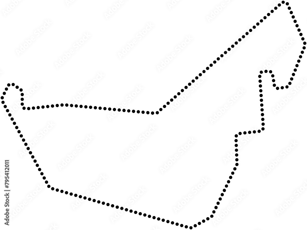 dot line drawing of united arab emirates map. dot line drawing of united arab emirates map.