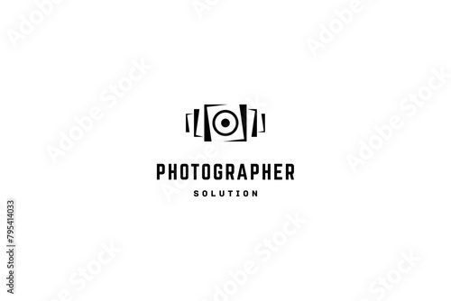 Template logo design solution for photographer or photo studio