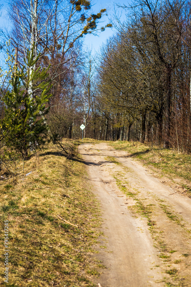 Shot of the street in the village. Rural Shot of the street in the village. Rural
