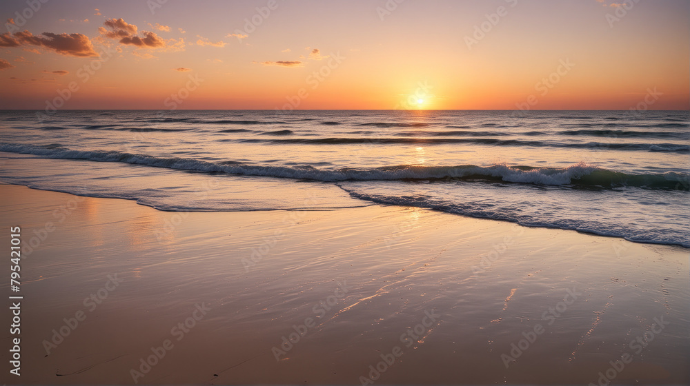 Morning Bliss: Beachside Serenity