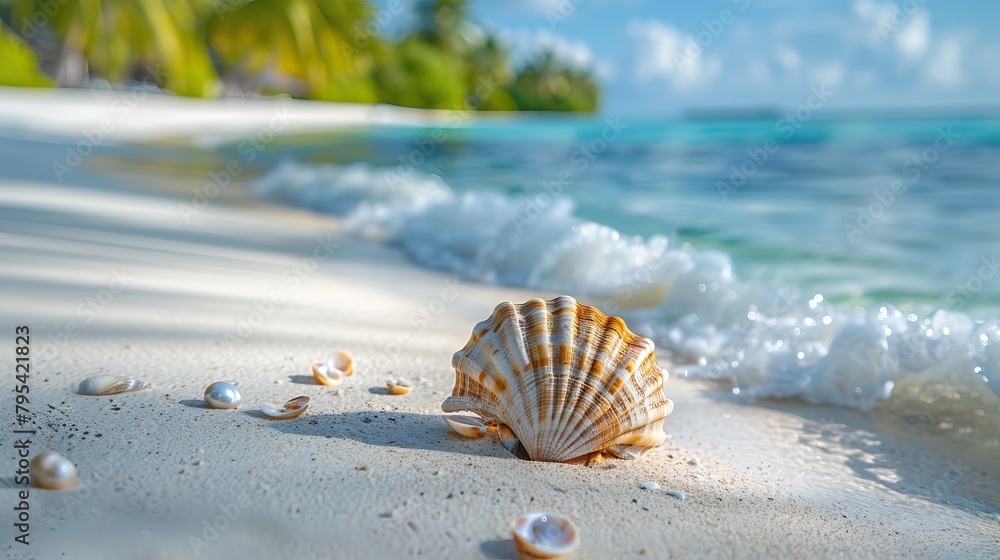 Luxurious tropical landscape. White sand with palm trees and azure sea. A heavenly place to relax. Beautiful exotic summer beach background for design. Luxurious tropical landscape. White sand with palm trees and azure sea. A heavenly place to relax. Beautiful exotic summer beach background for design.