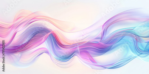 Abstract light holographic wave Background ,aesthetic, colorful background with abstract shape glowing in ultraviolet spectrum, white Shiny and glowing design, Futuristic, banner 