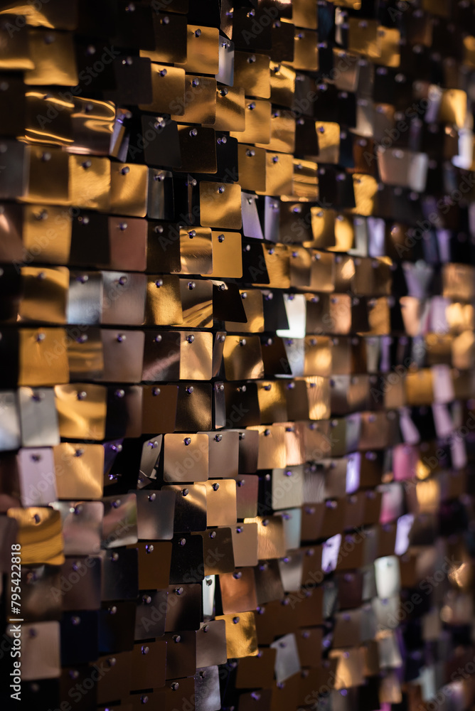 Obraz premium Background of shiny gold and silver details