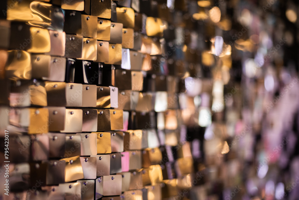 Background of shiny gold and silver details Background of shiny gold and silver details