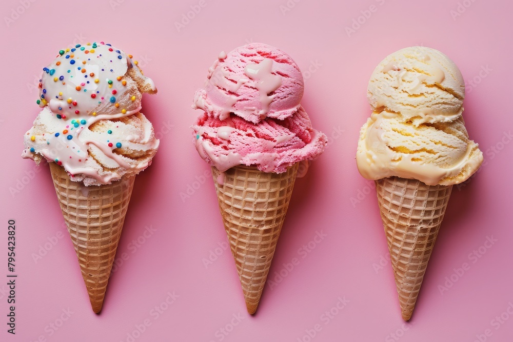 Delicious ice cream cut out, photography Delicious ice cream cut out, photography