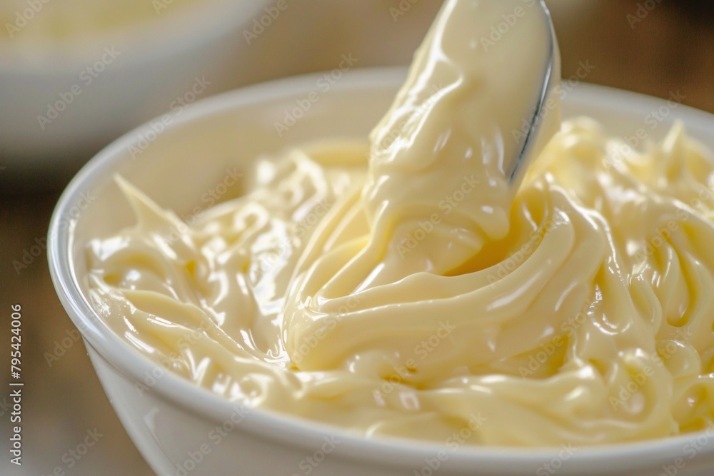 Surrender to the delicate texture of liquid mayonnaise, its creamy ...
