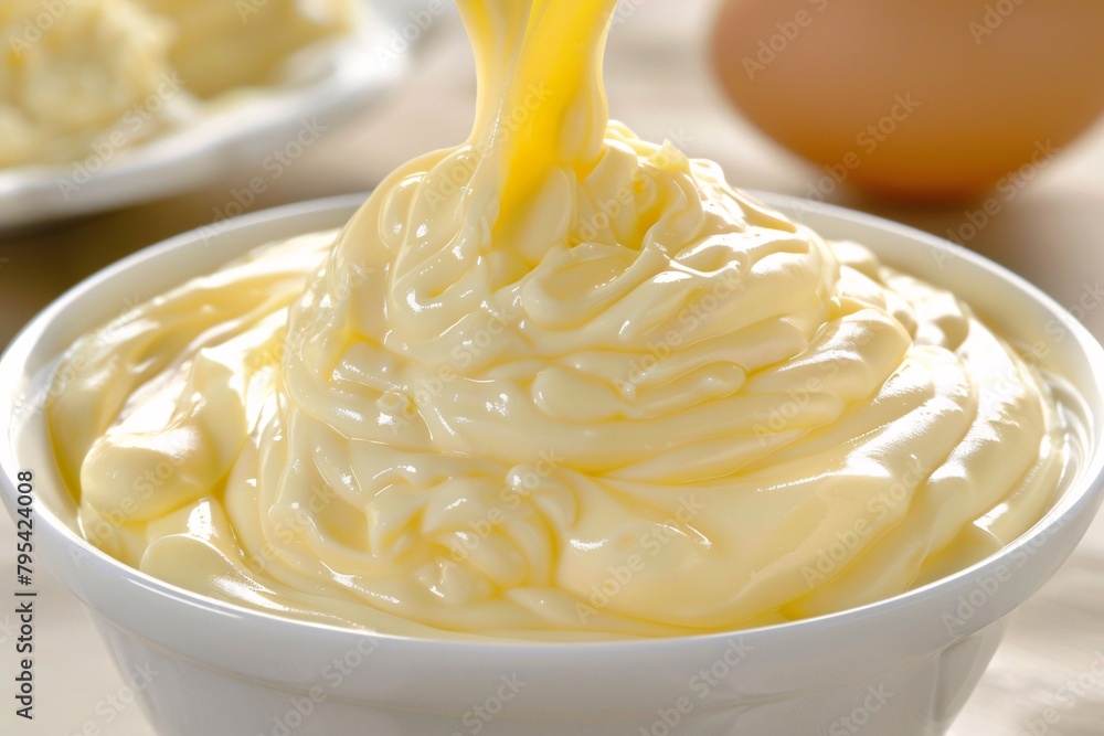 Surrender to the delicate texture of liquid mayonnaise, its creamy ...