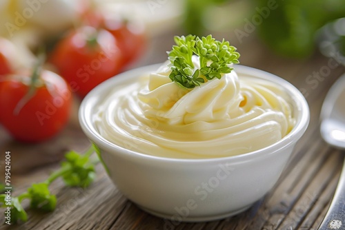 Surrender to the delicate texture of liquid mayonnaise, its creamy richness and soft aroma bringing forth tranquility