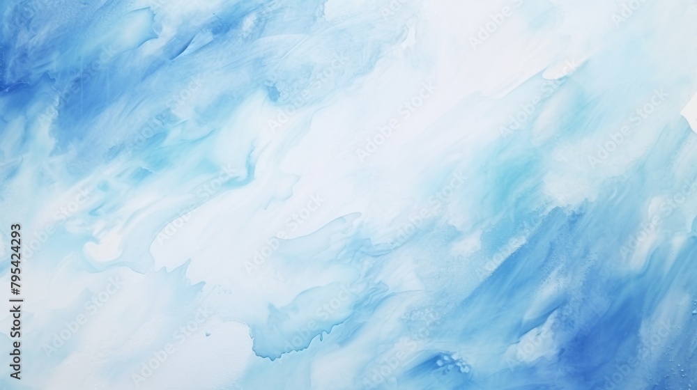 Abstract blue and white watercolor brush painted texture background. Abstract blue and white watercolor brush painted texture background.