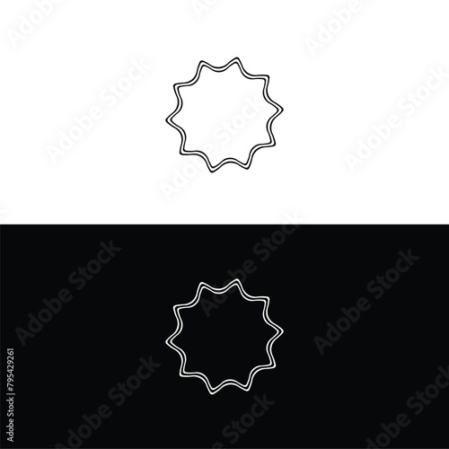 Circle stylish vector logo illustration . Circle vector logo template design