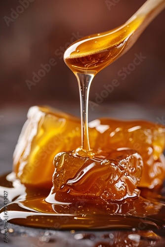 Delve into the rich warmth of liquid caramel, its golden glow and luscious sweetness enveloping you in pure delight