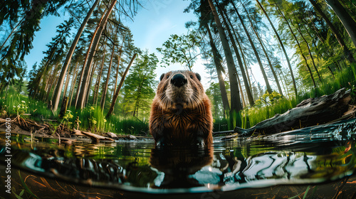  Marmotte curieuse prise en photo par un piège photographique © Concept Photo Studio