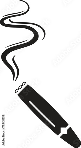 Hand drawn cigars vector. Torpedo corona and perfecto, culture lifestyle illustration. Vector cigar icons