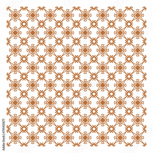 Vector seamless pattern. Golden texture seamless abstract geometric pattern background with rhombus and nodes