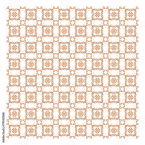 Vector seamless pattern. Golden texture seamless abstract geometric pattern background with rhombus and nodes