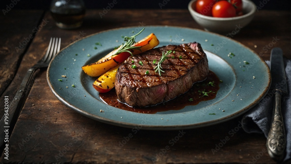 grilled beef steak grilled beef steak